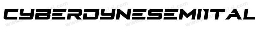 CyberdyneSemiItalic-vzVE字体转换