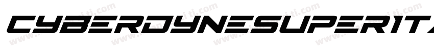CyberdyneSuperItalic-wzVx字体转换