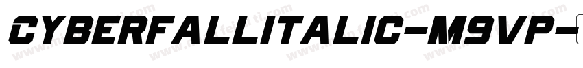 CyberfallItalic-M9vp字体转换