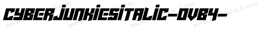CyberjunkiesItalic-oVB4字体转换