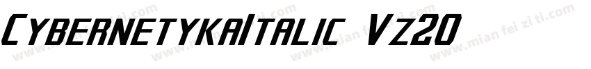 CybernetykaItalic-Vz20字体转换