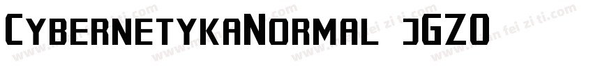CybernetykaNormal-jGZ0字体转换