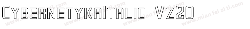 CybernetykaItalic-Vz20字体转换
