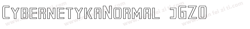 CybernetykaNormal-jGZ0字体转换
