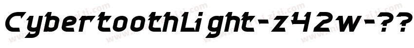 CybertoothLight-z42w字体转换