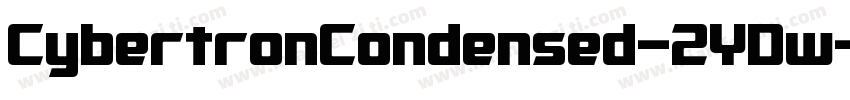 CybertronCondensed-2YDw字体转换