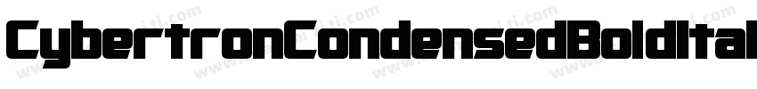 CybertronCondensedBoldItalic-wOgn字体转换