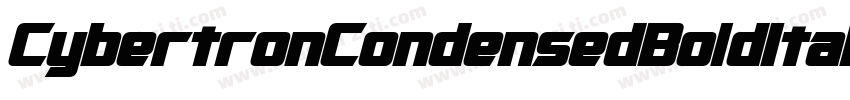 CybertronCondensedBoldItalic-wOgn字体转换