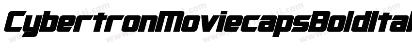 CybertronMoviecapsBoldItalic-oO9V字体转换