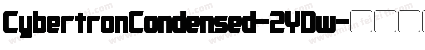 CybertronCondensed-2YDw字体转换