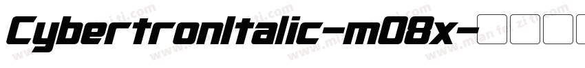 CybertronItalic-mO8x字体转换