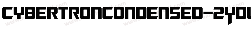 CybertronCondensed-2YDw字体转换