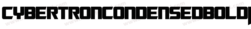 CybertronCondensedBoldItalic-wOgn字体转换