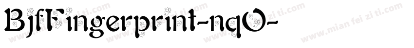 BjfFingerprint-nqO字体转换