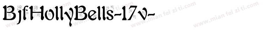 BjfHollyBells-17v字体转换