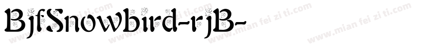 BjfSnowbird-rjB字体转换