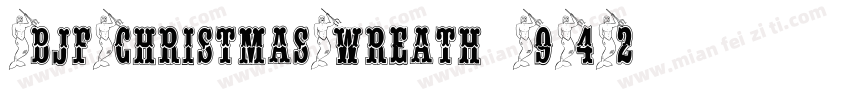 BjfChristmasWreath-942字体转换