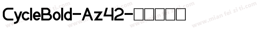CycleBold-Az42字体转换