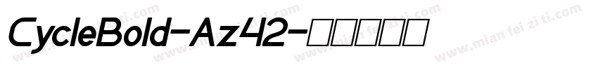 CycleBold-Az42字体转换