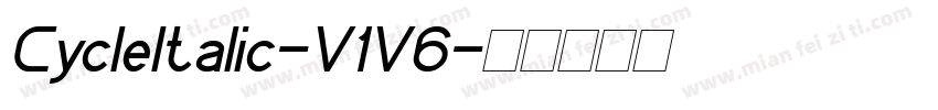 CycleItalic-V1V6字体转换