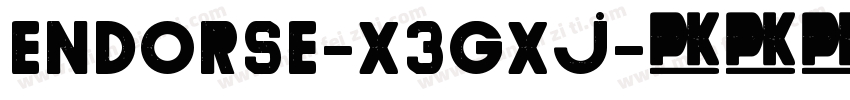 Endorse-X3GXj字体转换