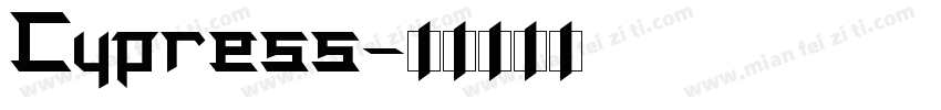 Cypress字体转换