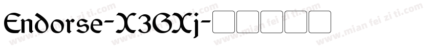 Endorse-X3GXj字体转换