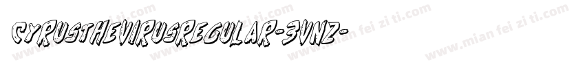 CyrusTheVirusRegular-3vnz字体转换