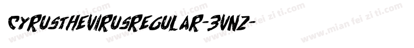 CyrusTheVirusRegular-3vnz字体转换