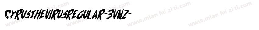 CyrusTheVirusRegular-3vnz字体转换