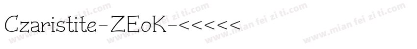 Czaristite-ZEoK字体转换