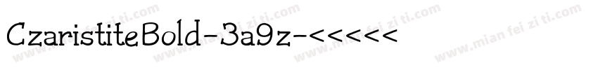 CzaristiteBold-3a9z字体转换