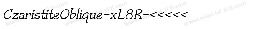 CzaristiteOblique-xL8R字体转换