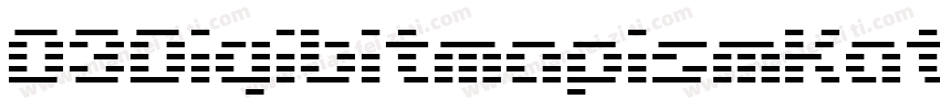 D3DigibitmapismKatakana-X3lj字体转换
