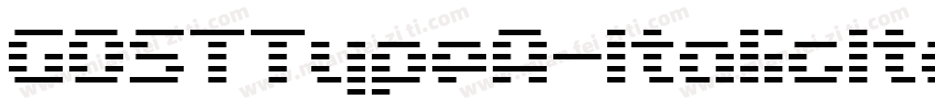 GOSTTypeA-ItalicItalic字体转换