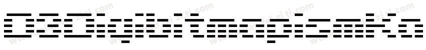 D3DigibitmapismKatakana-X3lj字体转换