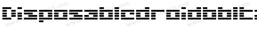 DisposabledroidbbItalic-5WwG字体转换