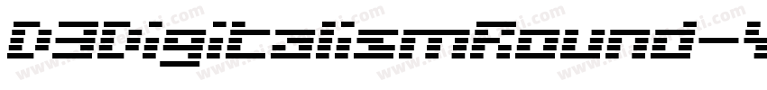 D3DigitalismRound-YzRy字体转换