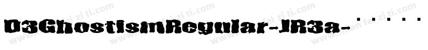 D3GhostismRegular-JR3a字体转换