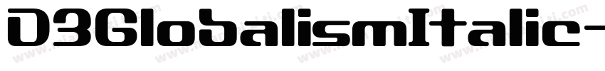 D3GlobalismItalic-7BlR字体转换