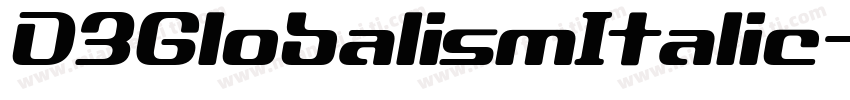 D3GlobalismItalic-7BlR字体转换