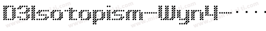 D3Isotopism-Wyn4字体转换