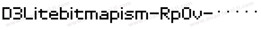 D3Litebitmapism-RpOv字体转换
