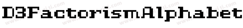 D3FactorismAlphabet-rgZ8字体转换