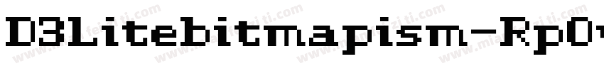 D3Litebitmapism-RpOv字体转换