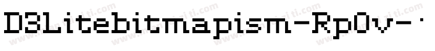 D3Litebitmapism-RpOv字体转换