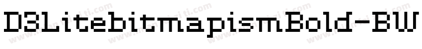 D3LitebitmapismBold-BWvG字体转换