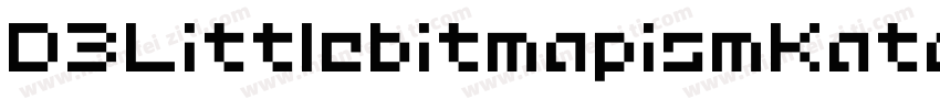D3LittlebitmapismKatakana-JRo7字体转换
