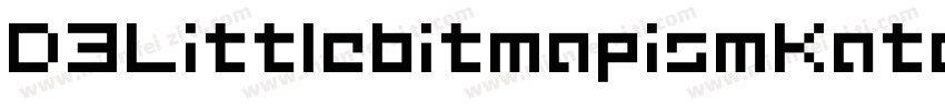 D3LittlebitmapismKatakana-JRo7字体转换