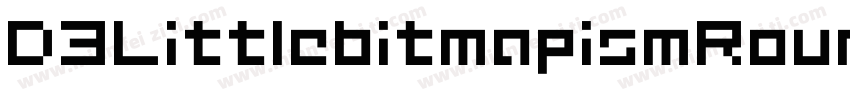 D3LittlebitmapismRound-GOLm字体转换
